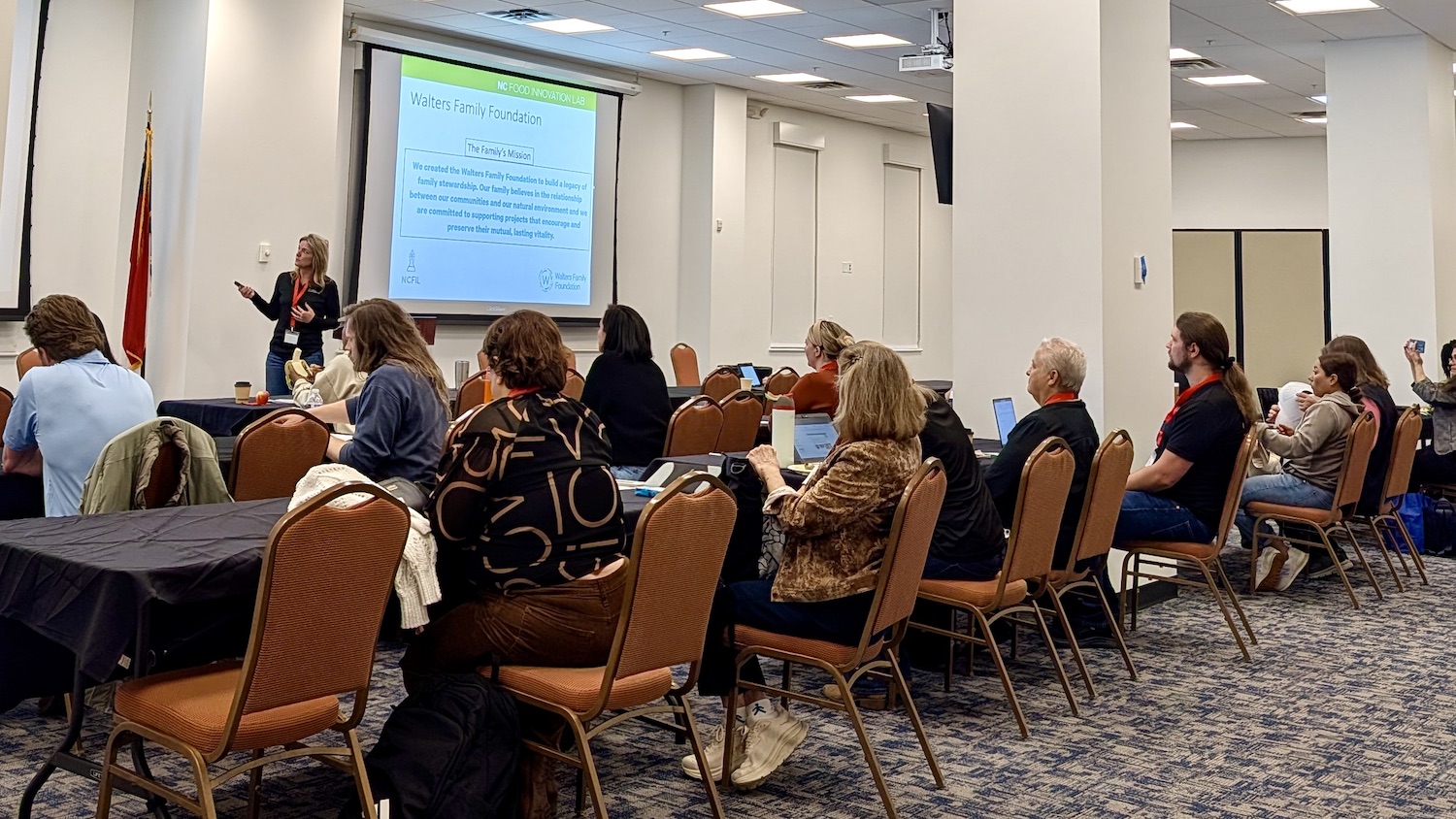 NCFIL Director Julie Mann participating in NCFIL Food Entrepreneur Bootcamp