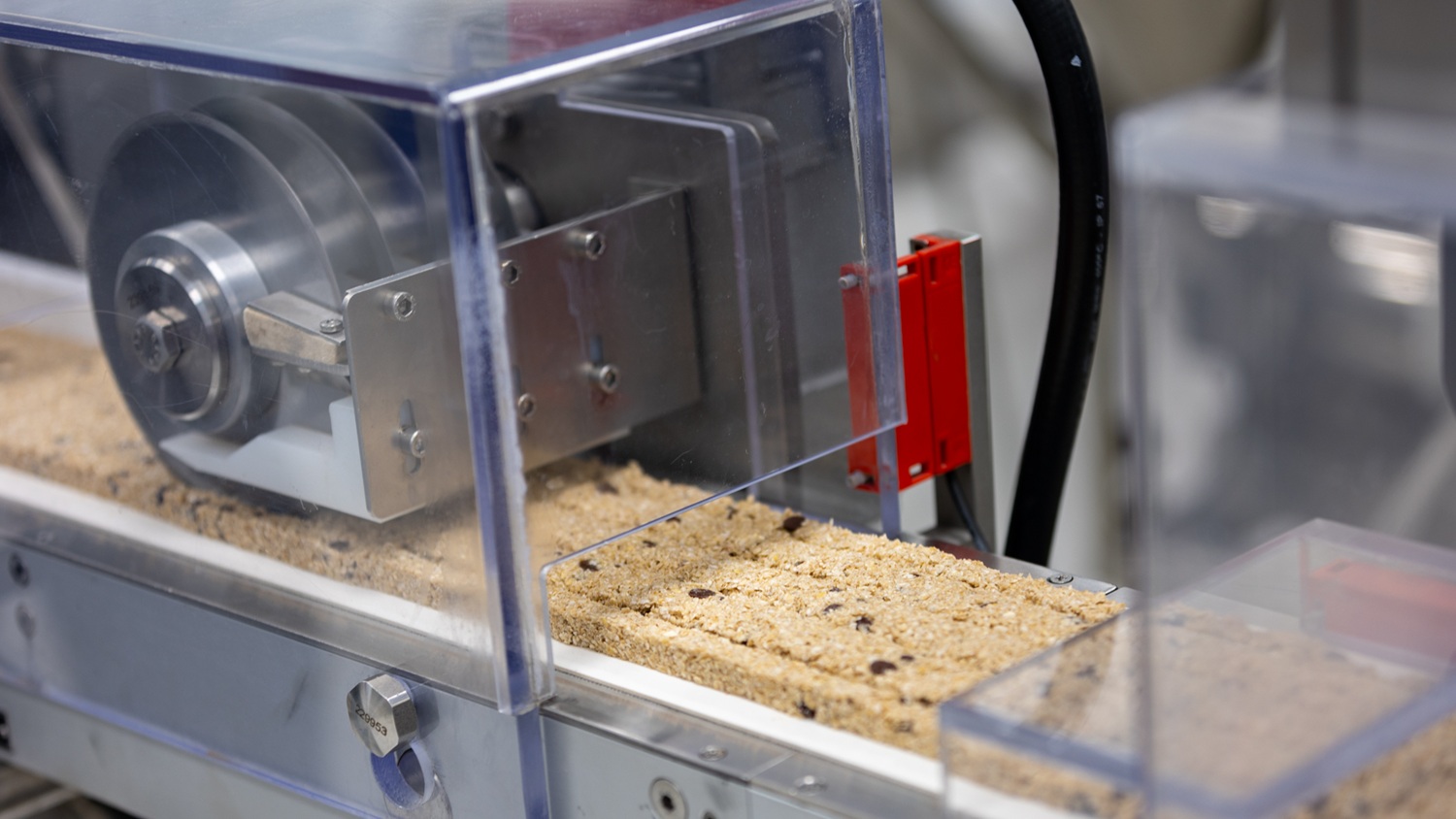 NCFIL Lab equipment cutting granola bars